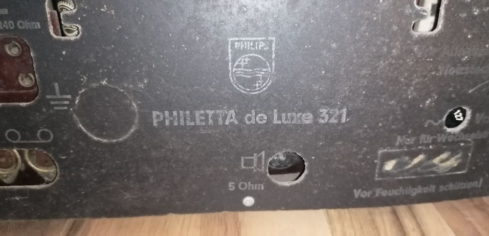 Radio PHILIPS Philetta de Luxe 321 - 1962