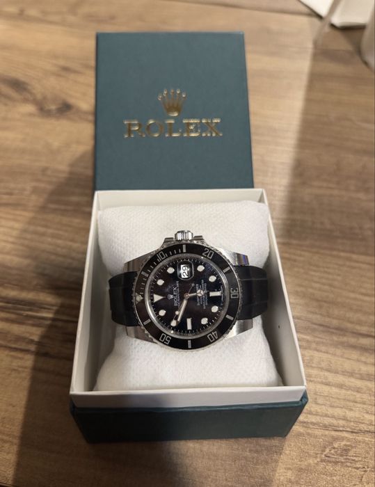 Мъжки часовник Rolex Submariner Date (Черен) – Сапфир кристал, Стомана 904L + Кутия