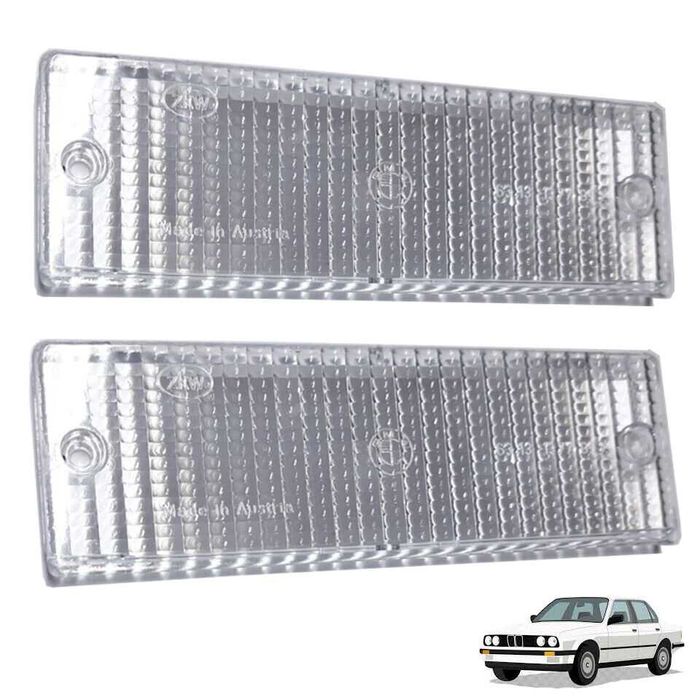 Стъкла за мигачи на БМВ Е30 BMW 3 Series E30 Бели,Черни,Оранжеви