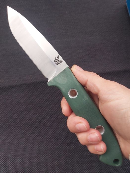 Нож Benchmade Bushcrafter с кожена кания