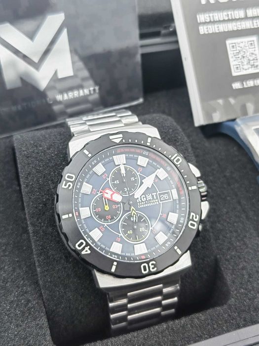 Ceas RGMT Trench Chronograph 47 mm – Navy Blue – Quartz – Full Set