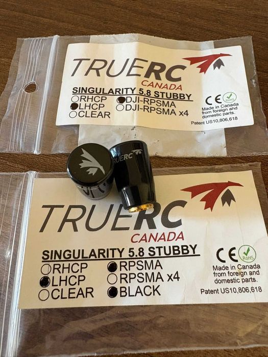 Antene omnidirectionale TrueRC Singularity 5.8 Stubby RP-SMA LHCP