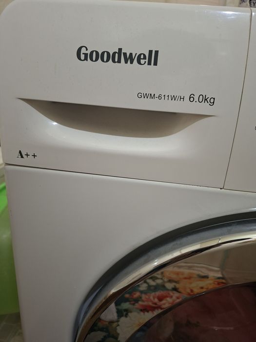 Стиральная машина Goodwell 6 кг (GWM-611W/H) в отличном состоянии