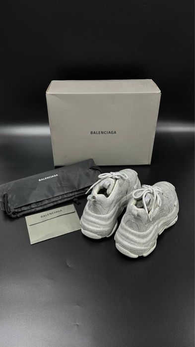 Adidasi Balenciaga Triple S cu strasuri full box 36-40