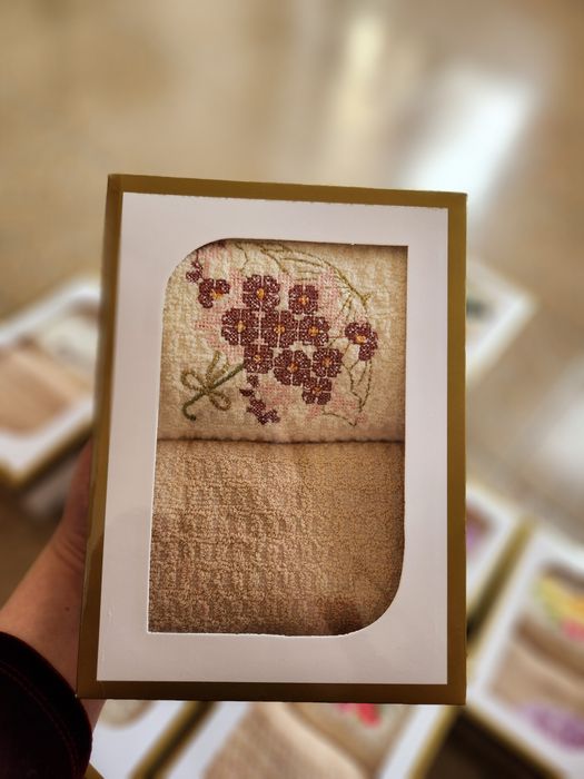 Турецкий набор салфетки в каробке(sochiq)