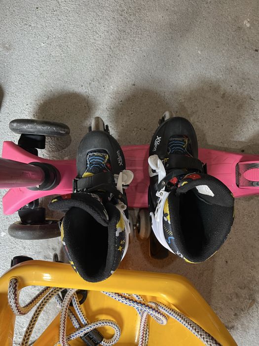 Детска люлка тротинетка количка и кънки