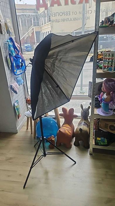 Софтбокс комплект за непрекъсната светлина 70x50cm за фото студио
