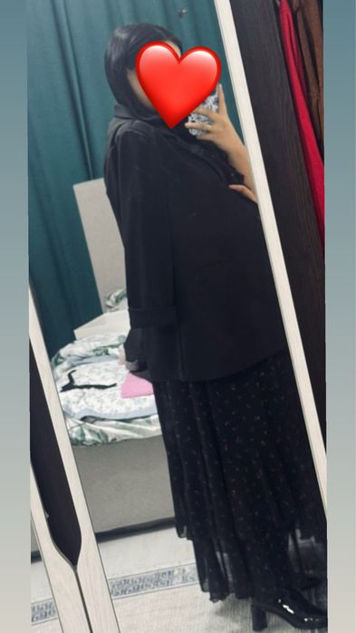 Пиджак и шифоновое платье