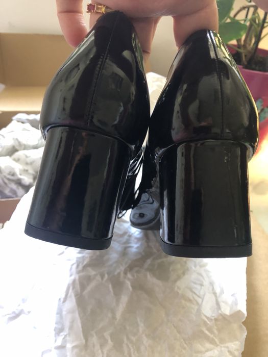 OVS, Pantofi negri de lac, noi, 36