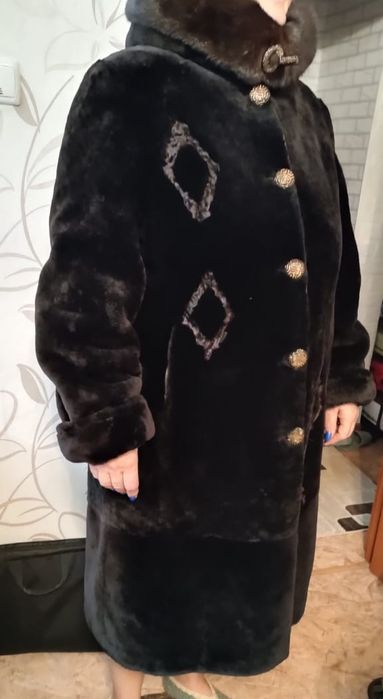Шуба мутон 52 размер