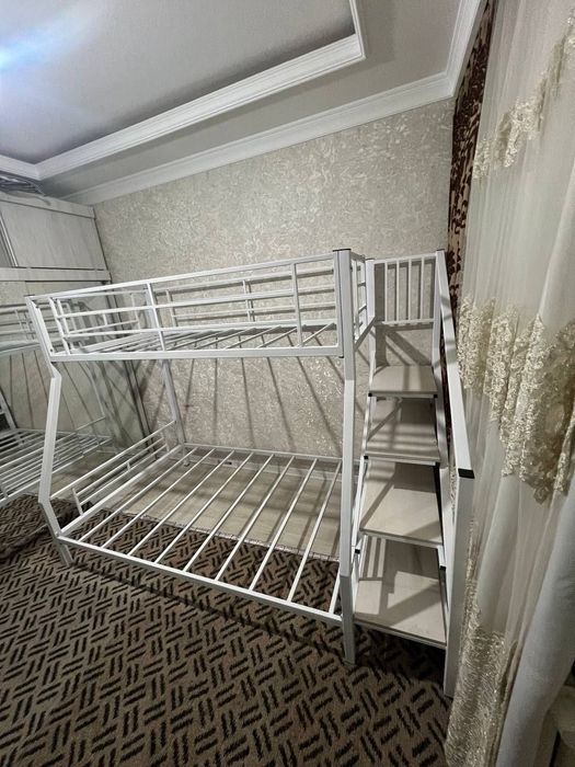 Двухъярусная кровать Loft krovat темир крават metal kalavat Лофт