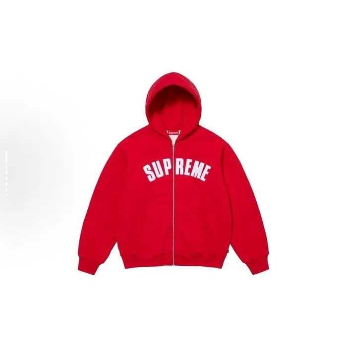 Supreme Logo Zip Hoodie 4 цвята оригинално S-XXL