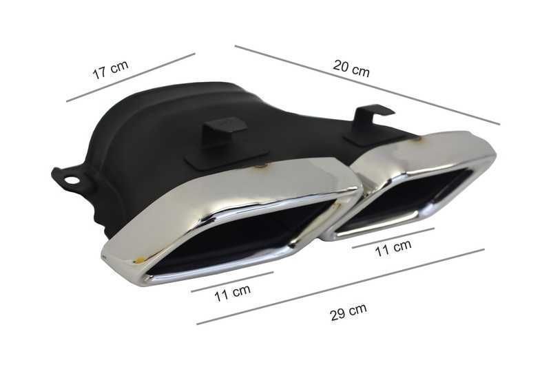 Difuzor Bara Spate Ornamente evacuare Mercedes C-Class W205(2014-2018)