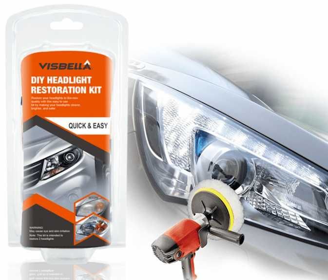 Ремонтен комплект за полиране на фарове или за ръчно полиране на фарове - Visbella