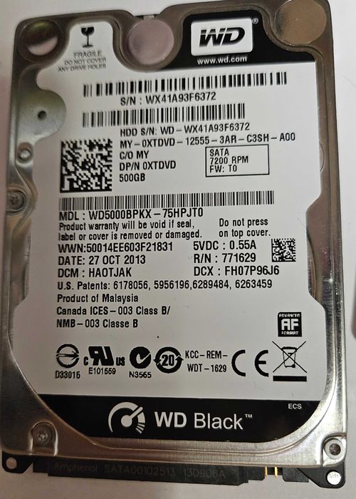 HDD seagate / wd black