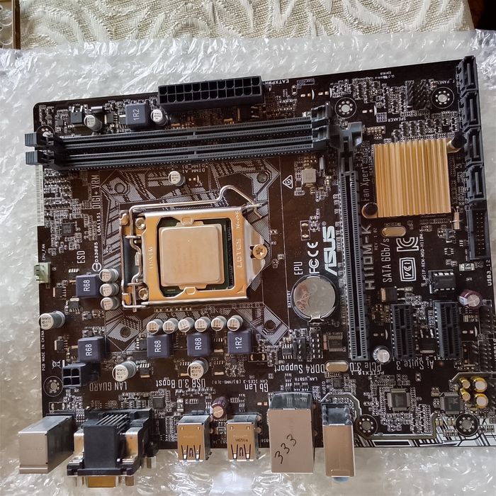 Комплект: материнская плата ASUS H110M-K + процессор Intel Xeon E3-127