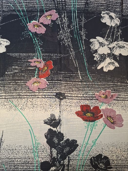 Отрец натуральной  ткани крепдешин