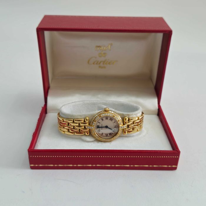 Liquid Money vinde -  Ceas Cartier Panthere Bezel Double Diamond ,18k