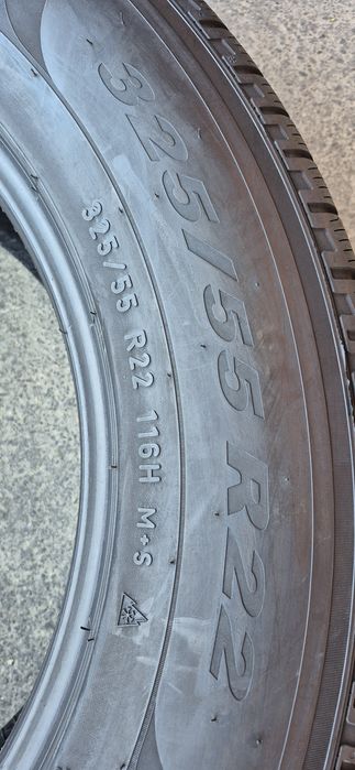 4 anvelope iarna ca noi Pirelli 325/55/22,dot 2024.Pret/bucata.