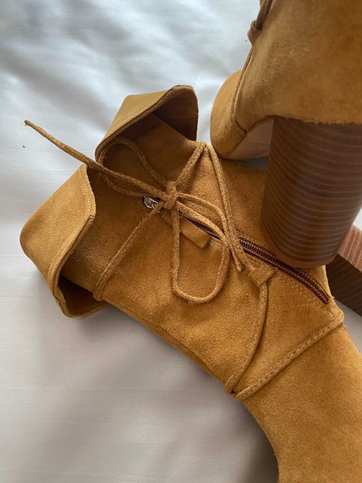 Cizme dama, Zara, 38, piele naturala, noi