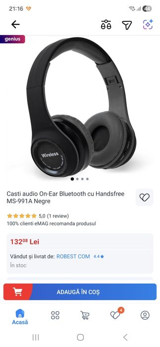 Căști Wireless/Bluetooth