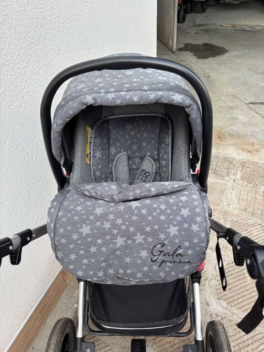 Комбинирана бебешка количка 3в1 Moni gala premium, stars