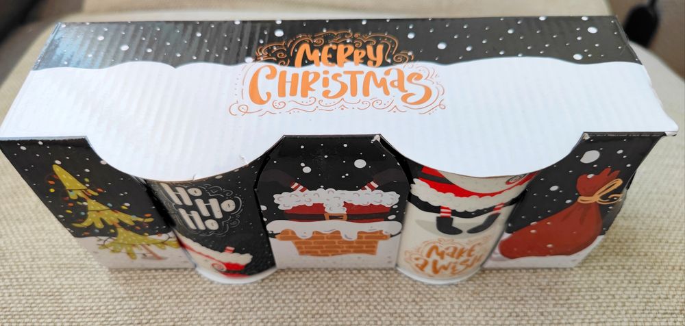 Комплект коледни чаши