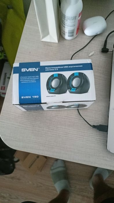 Динамики через USB, колонки