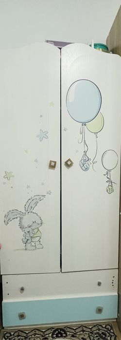 Ақ түсті балаларға арналған шкаф