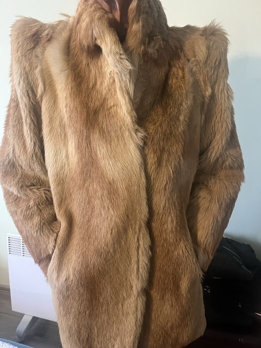 Палто от естествен косъм от лисица