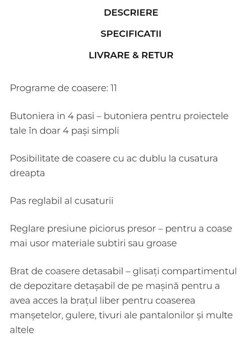 Vând Mașină de cusut Singer Tradițion2250