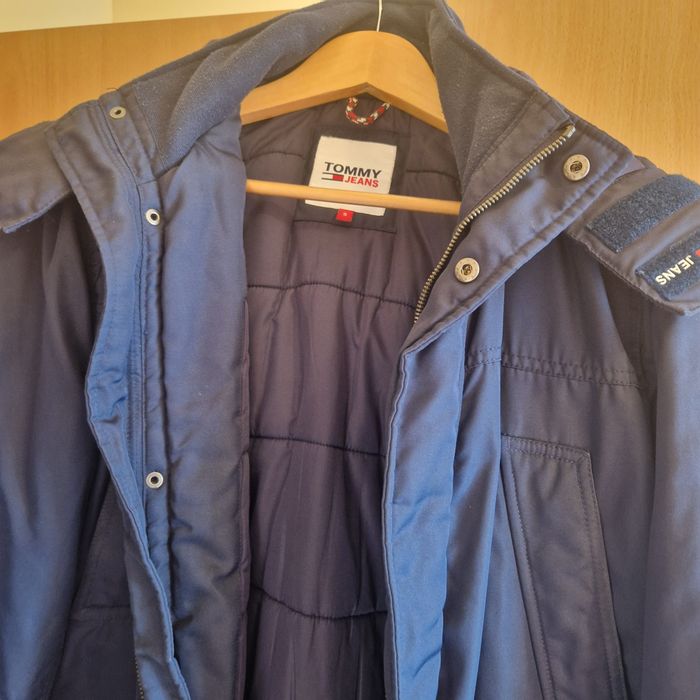 Geacă iarnă parka Tommy Hilfiger, albastru marin