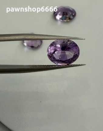 Лот естествени фасетирани аметисти – 7.85 ct (3 броя) – отлична шлифовка