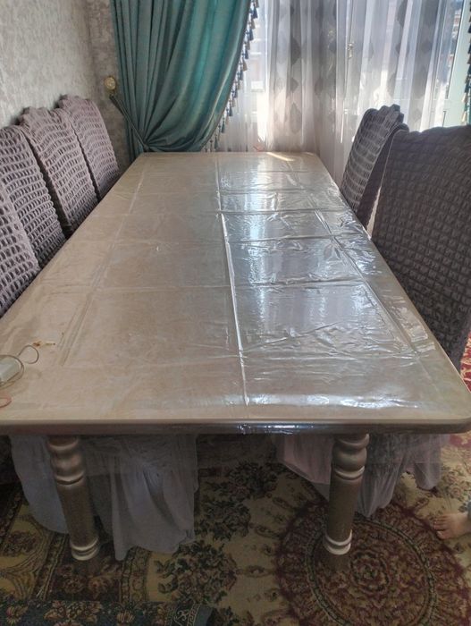 Стол стул 10 кишилик сотилади