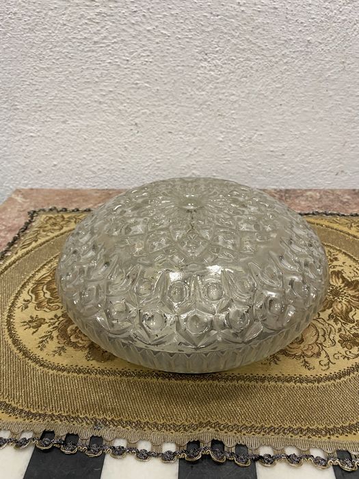 Немска винтидж лампа с кристален плафон