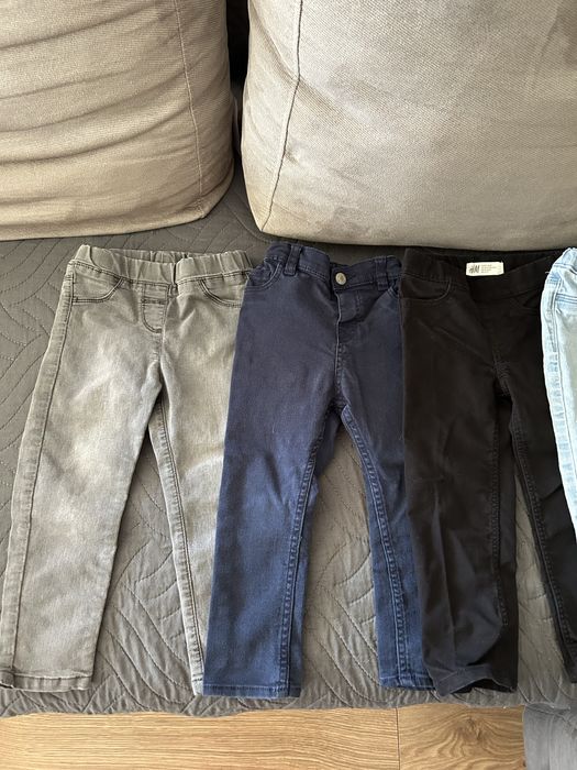 5 бр.Еластични детски дънки размер 92