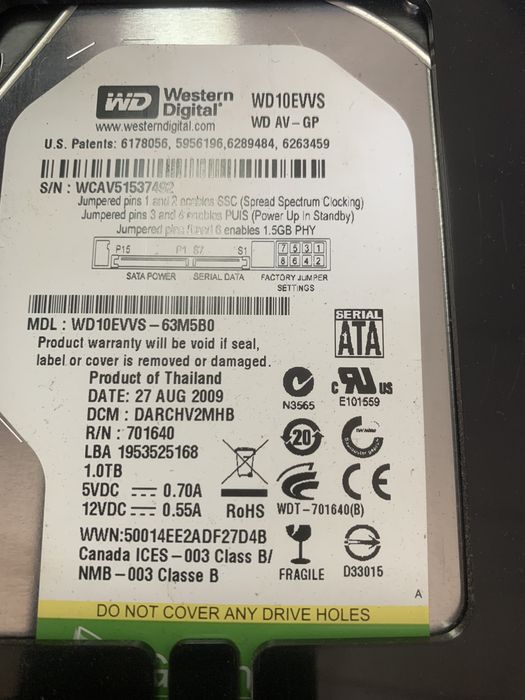 Cisco media hub 2 hdd 1tb