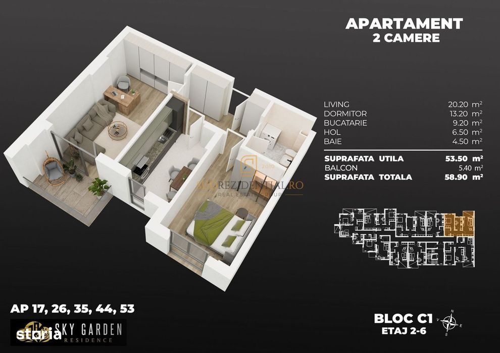 Apartament nou, finisat modern, 2 camere, decomandat, metrou Berceni