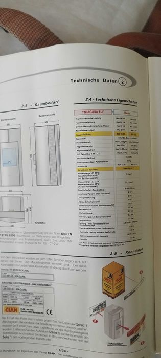 Печка на пелети ** Caminetti Clam Niagara**