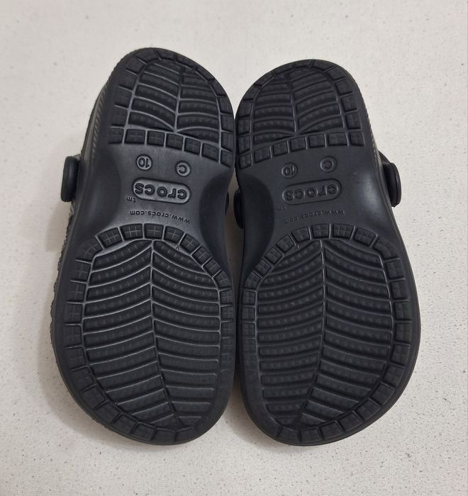 Saboți CROCS Kids Baya Clog C10, sandale papuci flip-flop negre, Nr. 27-28 EU (17 cm) unisex