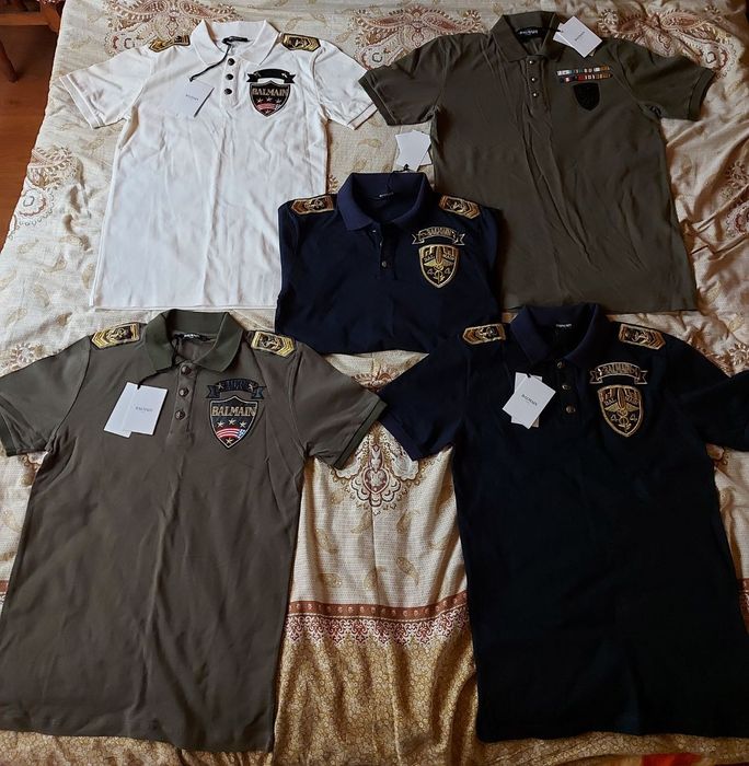 Tricouri BALMAIN 4 nuante - armata soldat aviator navy - ultimele 5