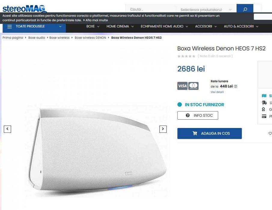 Boxa wifi smart Denon HEOS 7 HS2 - pret magazin 2800 lei