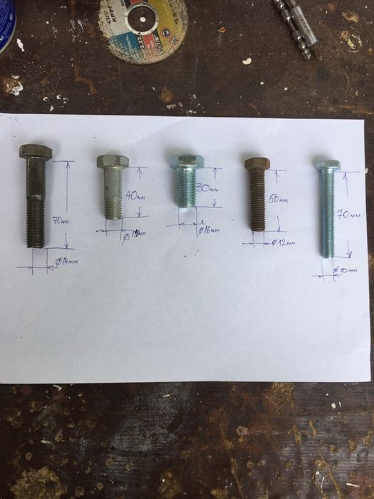 Болты оцинкованные