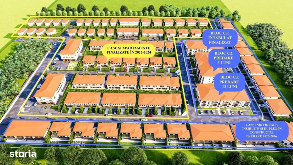 ESQ Village 3 Galata, apartament cu 3 camere, tip 2, etaj 1