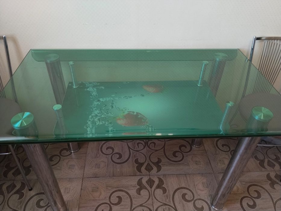 Стол кухонный зеленый