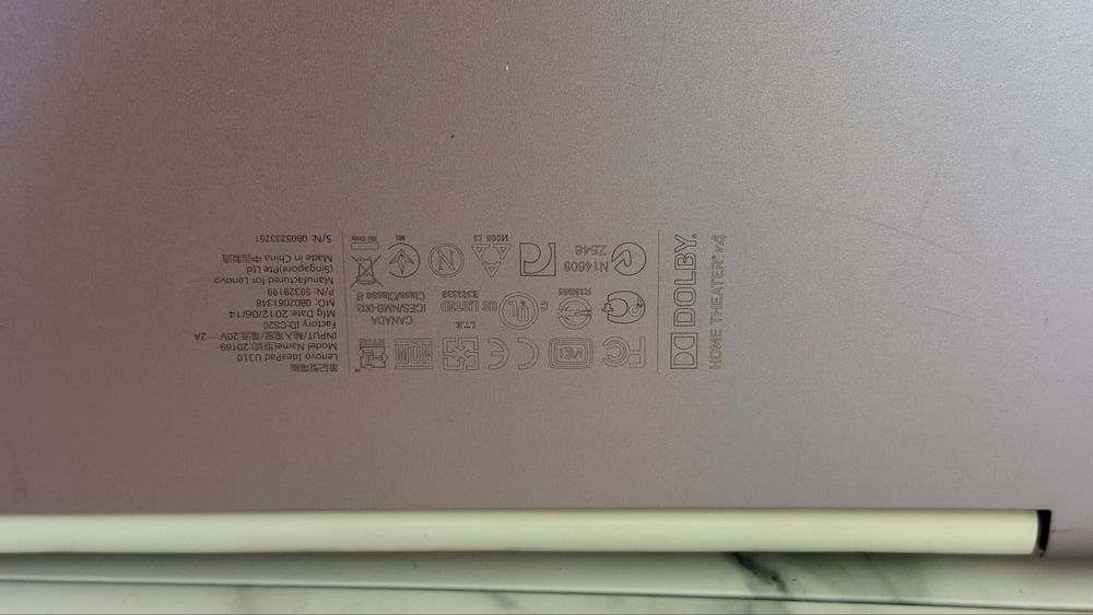 Ноутбук Lenovo 2012 года