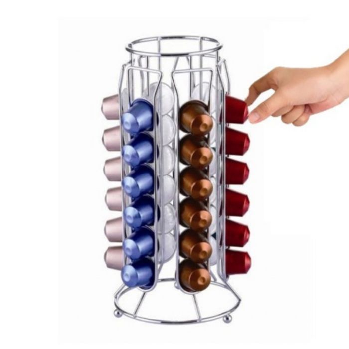 Метална стойка Cheffinger за 36 капсули Nespresso – компактно и стабил