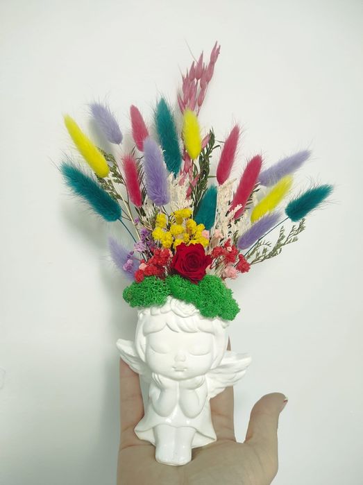 Aranjament Floral Handmade - Cadou Unic Zi de Naștere / 8 Martie