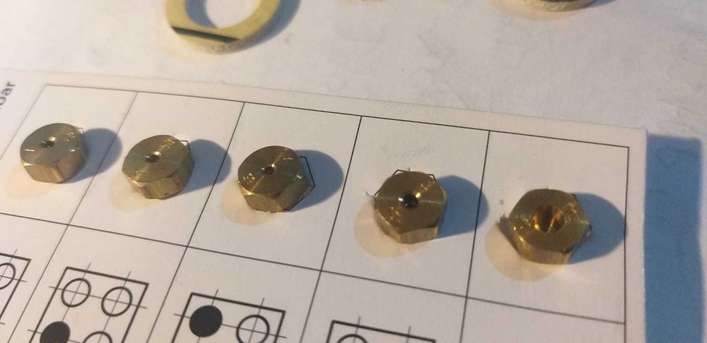 Set 5 duze gaz natural G20- 20mBAR cu garnituri