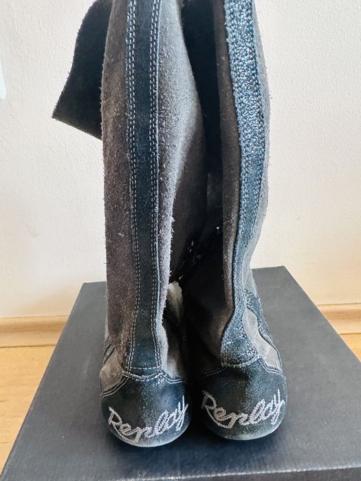 Велурени ботуши Replay